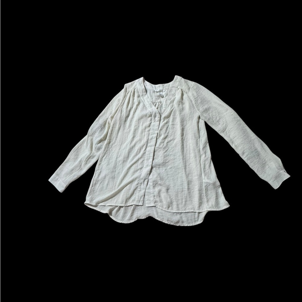 H&M Cream Long Sleeve Blouse